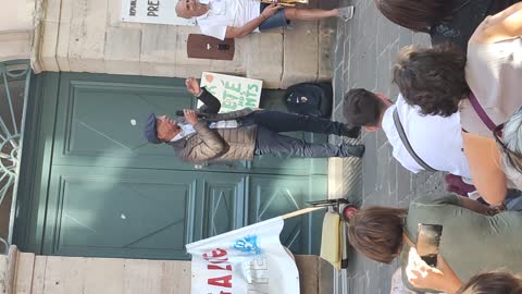 Intervention de maître Yoyotte, manif anti-ausweis du 28 août 2021 à Rodez