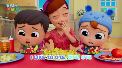 I Like Apples and Bananas _ @LittleAngel Kids Songs & Nursery Rhymes_