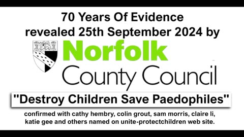 Norfolk UK council names hiding rape and abuse