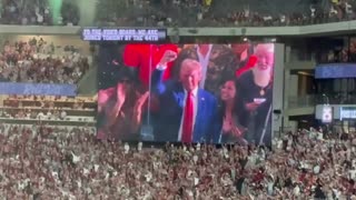 Crowd Goes Wild For Trump At The Alabama Georgia Game