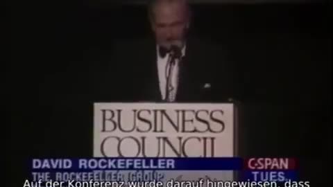 DISCURSO DE DESPOPULAÇÃO DE DAVID ROCKEFELLER DE 1994