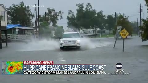 Hurricane Francine makes landfall in Louisiana