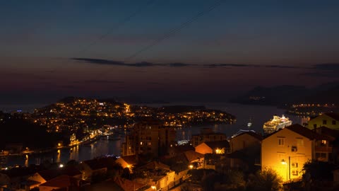 Time Lapse - 4K - Sunset - Dubrovnik