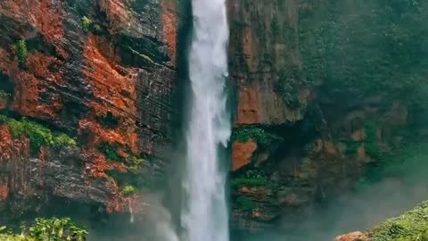 Kapas Biru Waterfall, Indonesia 📍😮 Is Indonesia on your bucket list? 💙