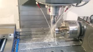 Cutting flats on nut Haas VF4