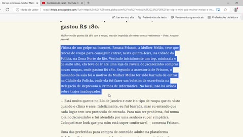 De top e minissaia, Mulher Melão é impedida de entrar na Cidade da Polícia na Zona Norte do Rio