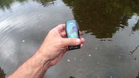 Metal detecting the Ol Piscataquis river for treasures