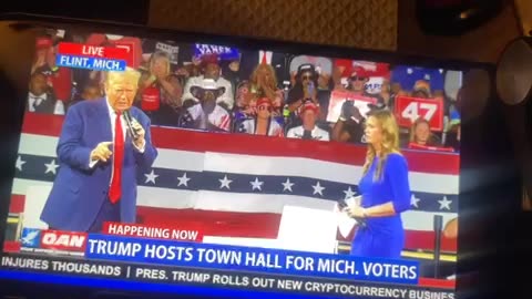 OAN trump hosts town hall for Michigan voters Tuesday 07:52 pm