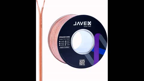 Review: 16-Gauge AWG JAVEX Speaker Wire OFC Oxygen-Free Copper 99.9% Cable for Hi-Fi Systems, M...