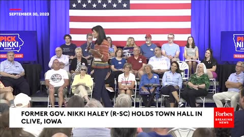 Nikki Haley Discusses Just-Avoided Government Shutdown, Foreign Policy At Iowa Town Hall