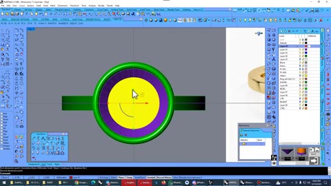 How To 3d Modeling Bezel Engagement Ring By Rhino 3D Gold Tutorial-Part 1