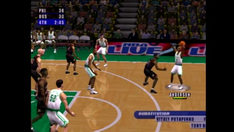 NBA Live 2001 (Ps2) Philadelphia 76ers vs Boston Celtics Part4