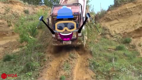 Off Road Truck Mud Race | Extrem off road 8X8 Truck Tatra - Woa Doodles Funny Videos