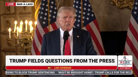 WATCH: President Trump Addresses the Press in Mar-A-Lago - 8/8/24 FULL SPEECH