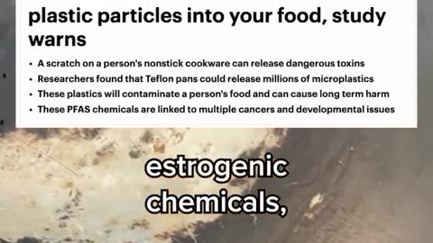 Scratched pans release toxic chemicals in your food