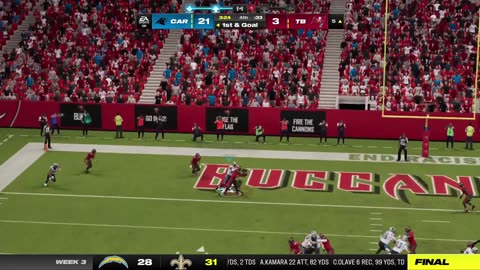 Madden NFL 24 S02 Car vs TB Week 3