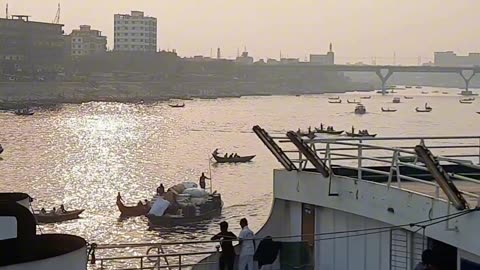 Sadarghat Scenario in Dhaka