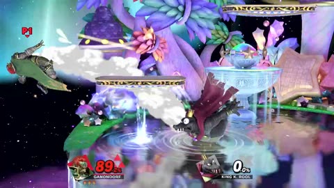 Ganondorf Vs King K Rool on Fountain Of Dreams (Super Smash Bros Ultimate)