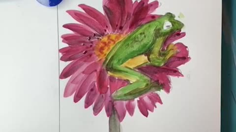 Freddie the Frog Watercolor