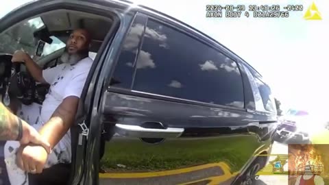 BLM activist pulled over for Illegal plate cover causes his own arrest