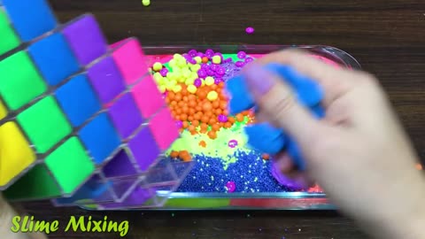 BABY SHARK Slime!! Mixing Random Things into GLOSSY Slime!! Satisfying Video