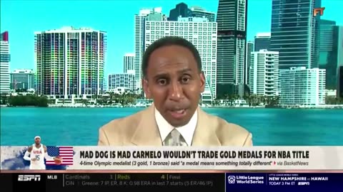 Stephen A Smith Rips Carmelo Anthony Over Medal Comment