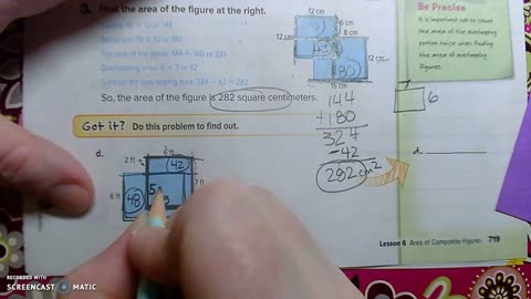 Gr 6 - Ch 9 - Lesson 6 - Composite Figures - Overlapping Figures