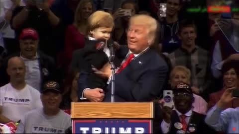 funny Donald Trump with a cursing kid