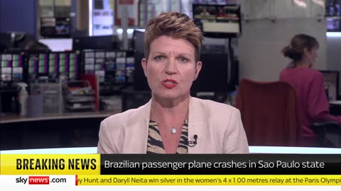 BREAKING: Passenger plane carrying 62 people crashes in Brazil