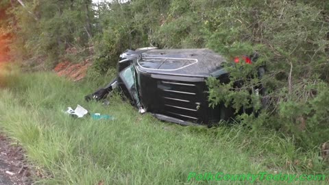 DRIVER ROLLS SUV, BOLD SPRINGS TEXAS, 07/30/24...