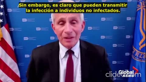 Fauci admite infección en vacunados por las vacunas