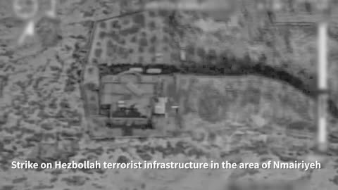 IDF: The IDF struck dozens of Hezbollah terrorist targets overnight as part of