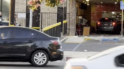 Car Drives Into Mexican Restaurant