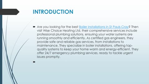 Get The Best Boiler Installations in St Pauls Cray.