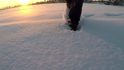 Walking on a snowman