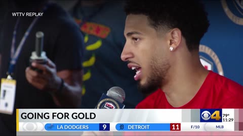 July 13, 2024 - Tyrese Haliburton & Team USA Going for the Gold