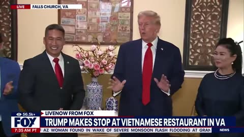 TRUMP at Vietnamese Restaurant (Vietnamese are PRO-TRUMP)