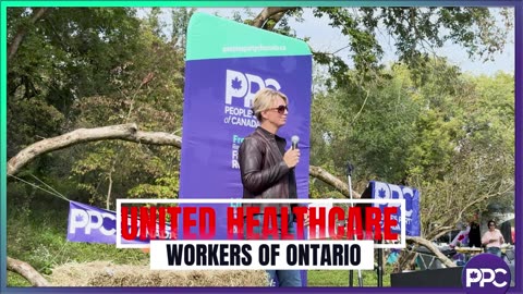 Scarlett Martin, Paramedic and Board Member of the Citizens Inquiry speaks at PPC Rally