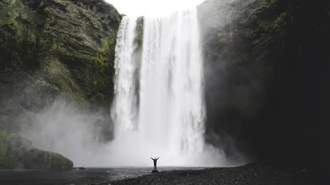 Relax Library Video 78. De Stressing At The Massive Waterfall.