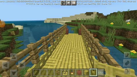 Unique bridge in Minecraft short video #minecraft