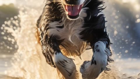 Dog’s First Time at the Beach