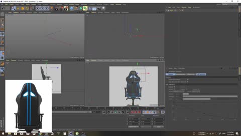 C4D-computer seat modeling, very suitable for learning and observation 8