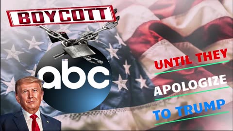 BOYCOTT ABC until they apologize to Donald Trump - Remember the bud boycott