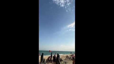 Crazy cloud formation at the beach