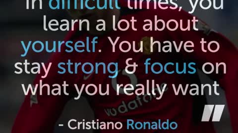 The inspiring story of Cristiano Ronaldo