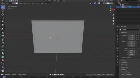 7 minutes to teach you how to use Blender software to 3D model LCD TV 2