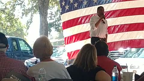 Larry Elder at Durham California recall Rally