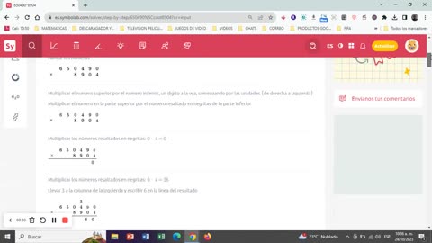 MULTIPLICACION PASOS A SEGUIR MATEMATICAS