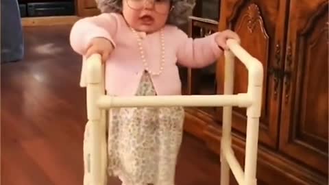 Baby Clip: Pretend to be Granny