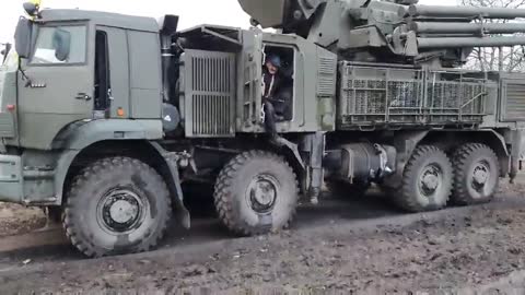 Another abandoned Russian air defense missile system "Pantsir-S1", captured